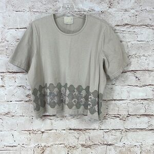 Vintage Blue Fish Cropped T Shirt